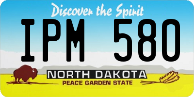 ND license plate IPM580