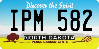 ND license plate IPM582