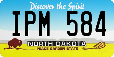 ND license plate IPM584