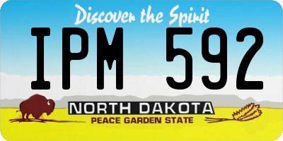 ND license plate IPM592