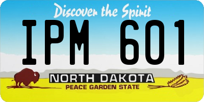 ND license plate IPM601