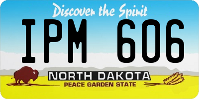 ND license plate IPM606