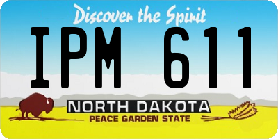 ND license plate IPM611