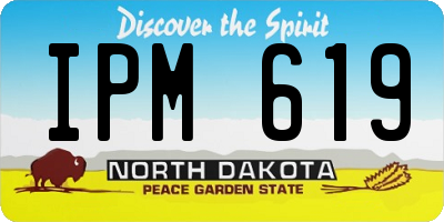 ND license plate IPM619
