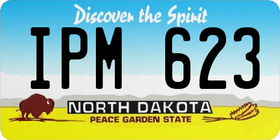 ND license plate IPM623