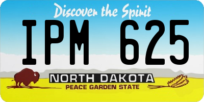 ND license plate IPM625