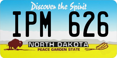 ND license plate IPM626