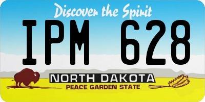 ND license plate IPM628