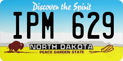 ND license plate IPM629