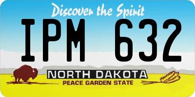 ND license plate IPM632