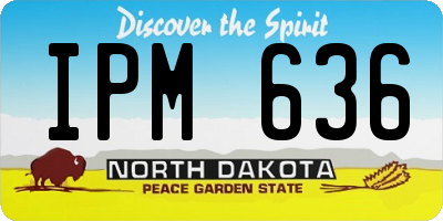 ND license plate IPM636