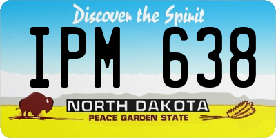 ND license plate IPM638