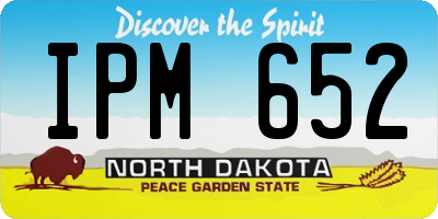 ND license plate IPM652