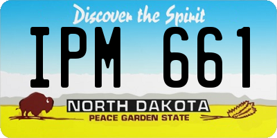 ND license plate IPM661