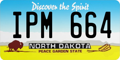 ND license plate IPM664