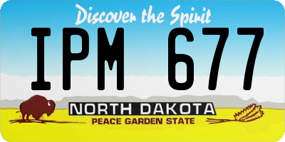 ND license plate IPM677