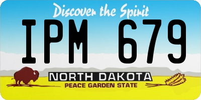 ND license plate IPM679