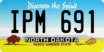 ND license plate IPM691