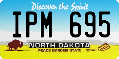 ND license plate IPM695