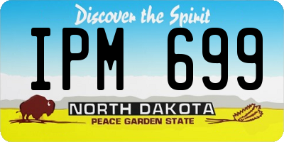 ND license plate IPM699
