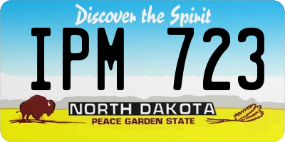 ND license plate IPM723