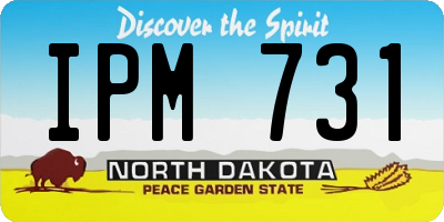 ND license plate IPM731