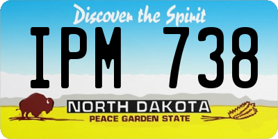 ND license plate IPM738