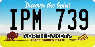 ND license plate IPM739