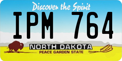 ND license plate IPM764