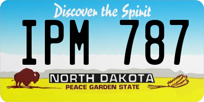 ND license plate IPM787