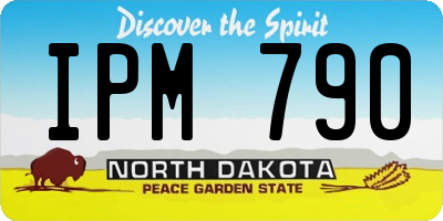 ND license plate IPM790