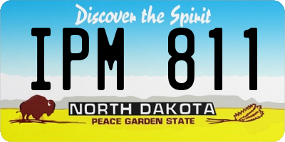 ND license plate IPM811