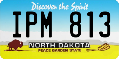 ND license plate IPM813
