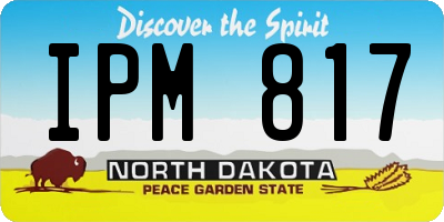 ND license plate IPM817