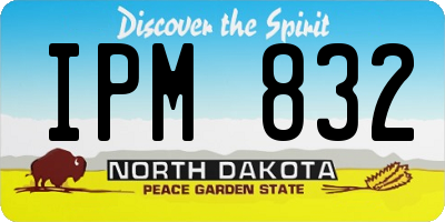 ND license plate IPM832
