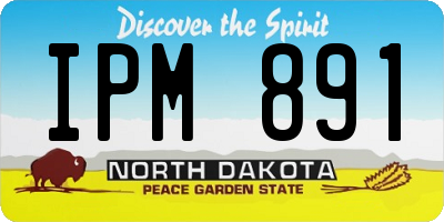ND license plate IPM891