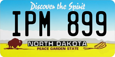 ND license plate IPM899
