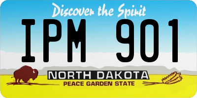 ND license plate IPM901