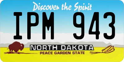 ND license plate IPM943