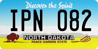 ND license plate IPN082