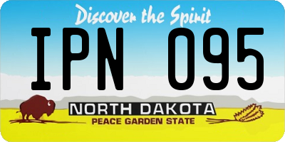 ND license plate IPN095