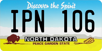 ND license plate IPN106