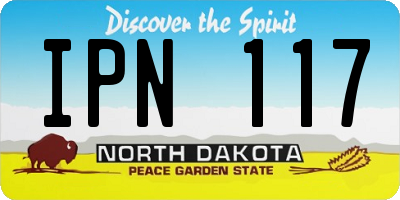 ND license plate IPN117