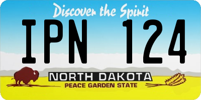 ND license plate IPN124