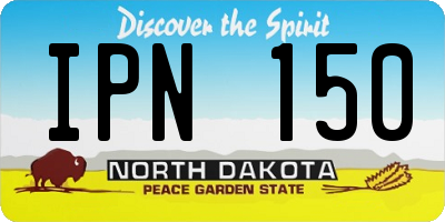 ND license plate IPN150