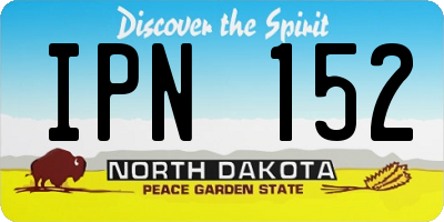 ND license plate IPN152