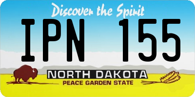 ND license plate IPN155