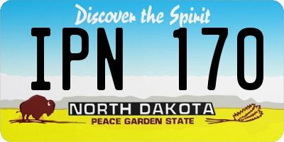 ND license plate IPN170