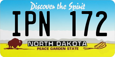 ND license plate IPN172