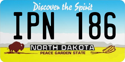 ND license plate IPN186